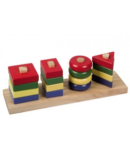 GEOMETRİK AHŞAP YAP-BOZ SETİ 4